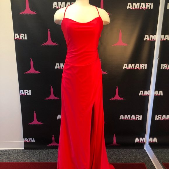 Clarisse Prom Dress 800259 Size 4 Neon Red NWT